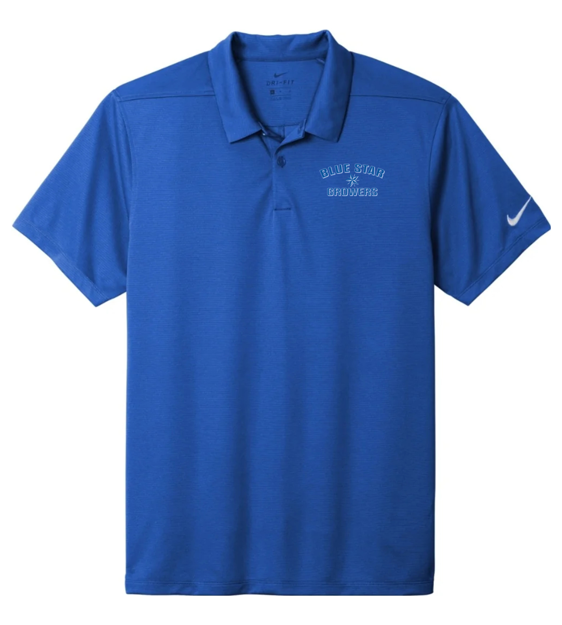 Nike Dry Essential Solid Polo Game Royal with Blue Star Growers